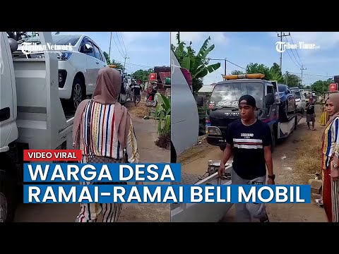 VIRAL Video Warga Desa Ramai ramai Beli Mobil, Pak Kades Malah Khawatir