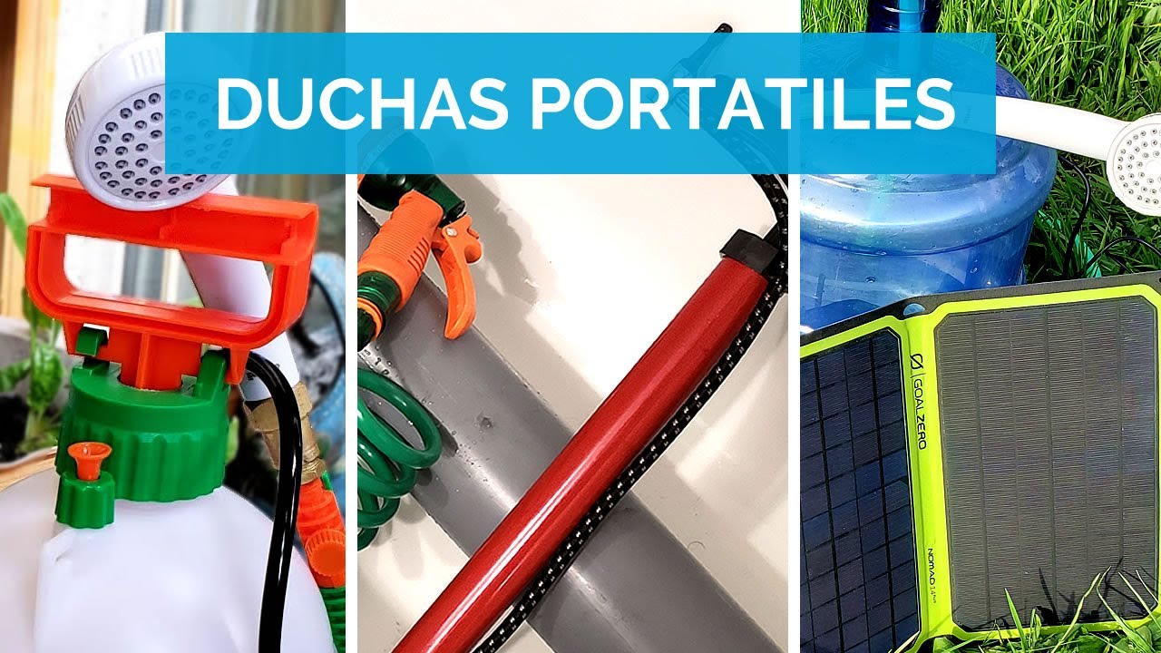 DUCHA PORTATIL y SOLAR para CAMPER! 🚿☀️Muy fácil de hacer y usar 