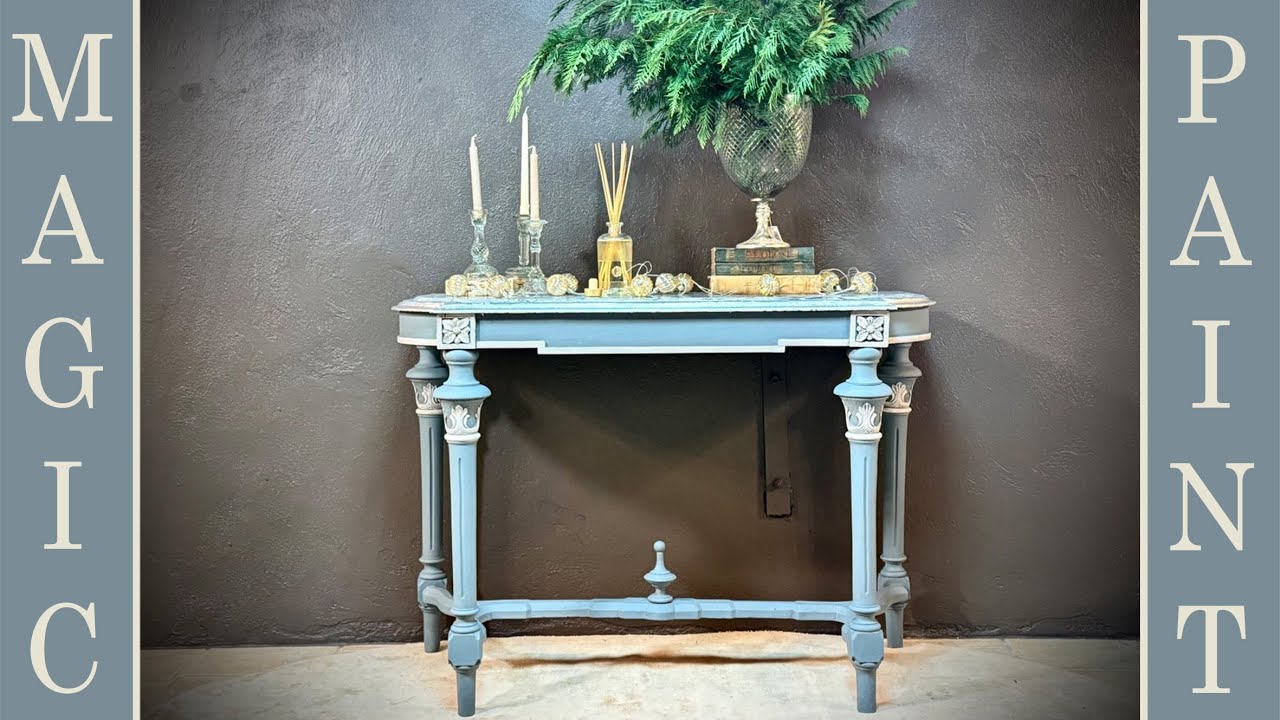 Recupero di un'antica consolle con foglia argento! ChalkPaint per il fai da te DIY Elisa&MagicPaint