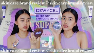 THE BEST KOREAN SKINCARE?! DEWYCEL REVIEW | Crissa Merilo