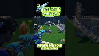 SNAIL RIFLE GAMEPLAY in 1V1 WITH EVERY GUN! #fortnite #1v1witheverygun #teamhive