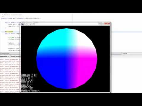 [jME Tutorial 2-6] Rainbow color Shader in the jMonkeyEngine