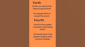 Difference between Forth and Fourth