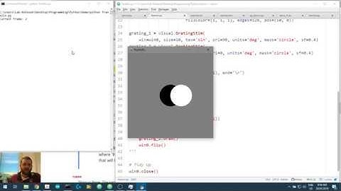 Creating Visual Stimuli in Python 3.7 (video 3.4): Drawing order of simple visual stimuli - circles