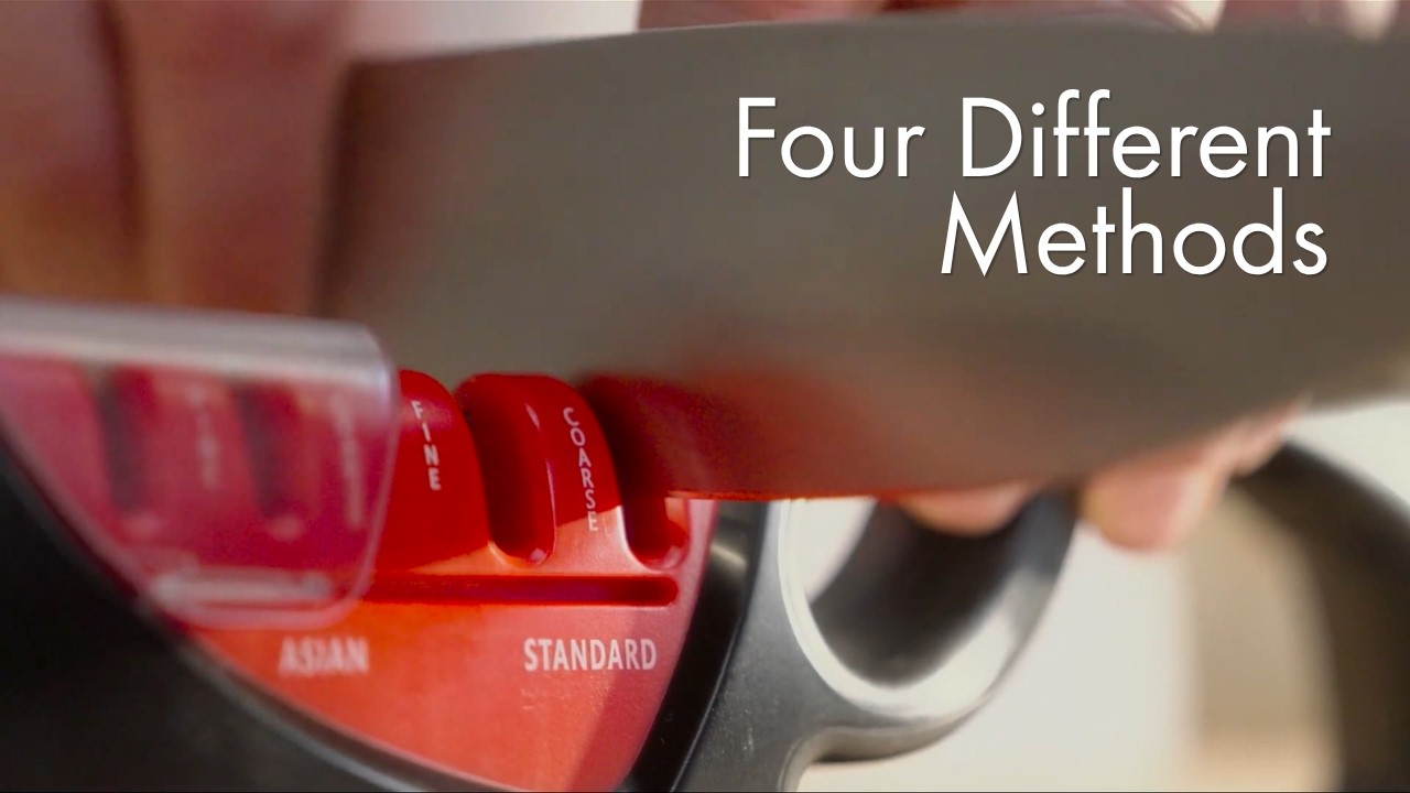 Video 2 for Four-stage Pull-Through Knife Sharpener - Black