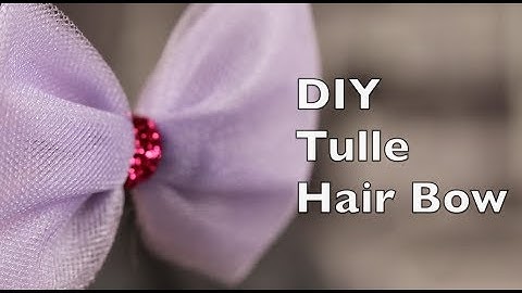 How To Make A Hair Bow Using Tulle