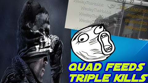Cod ghosts: quad feed/triple kills montage