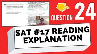 SAT #17 (April 2019 QAS) Reading Explanation Question 24