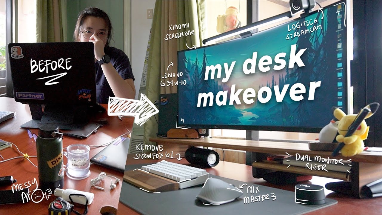 My Desk Makeover (not really aesthetic ⌁ just functional) 📦 ✨ Philippines 💸