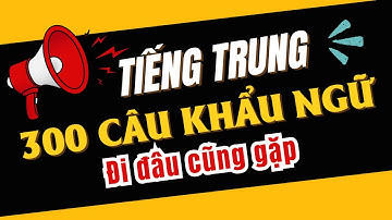 300 CÂU KHẨU NGỮ TIẾNG TRUNG Nghe là nhớ | Sử dụng hằng ngày trong giao tiếp