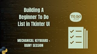 How To Build A To-Do List App in Python with Tkinter – Clean & Minimal