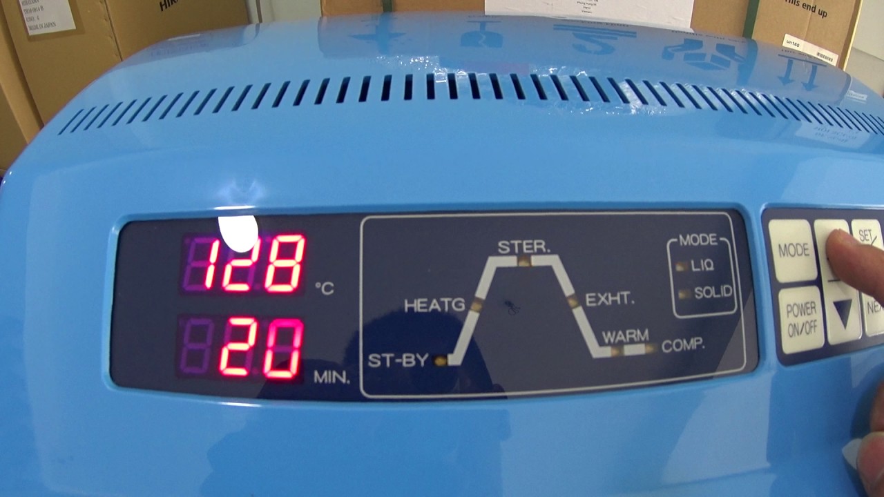 bmn giới thiệu nồi hấp 50 lít  Model: HVE-50  Hãng SX: Hirayama - Nhật Bản