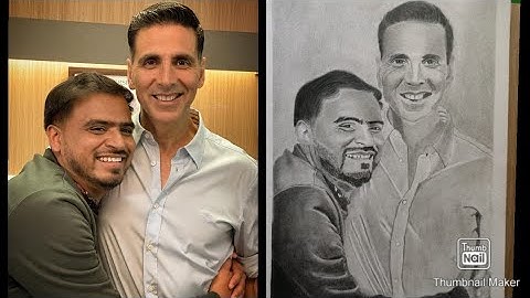 how to Shade Amit Bhadana and Akshay Kumar drawing