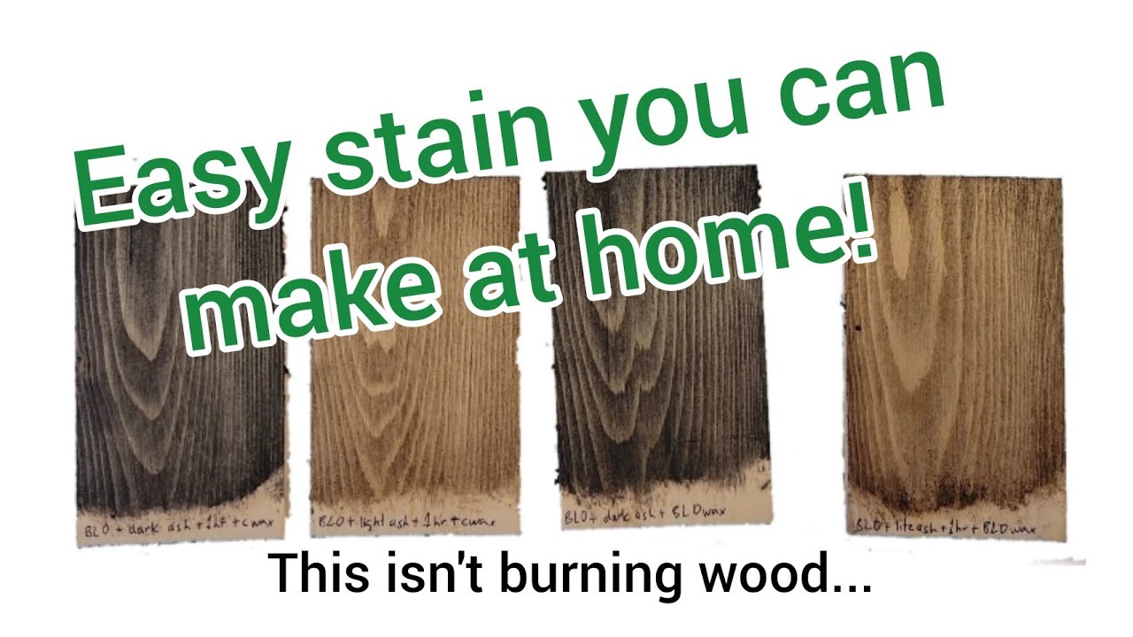 DIY wood stain YouTube