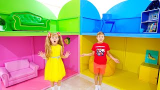 Roma and Diana Four Color Playhouses Challenge by ★ Kids Roma Show 5 months ago 9 minutes, 50 seconds 5,543,500 views
