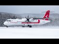 Первый полет ATR72-500 АК "КрасАвиа" в Туру| The first flight of ATR72-500 "KrasAvia" to Tura.