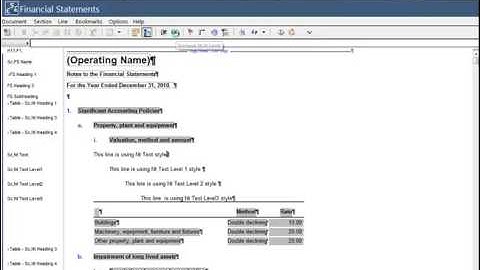 CaseWare Financials QuickVid: Understanding Note Alignment and Styles