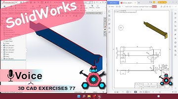 SolidWorks | 3D CAD EXERCISES 77 | StudyCadCam | Solution Tutorial |