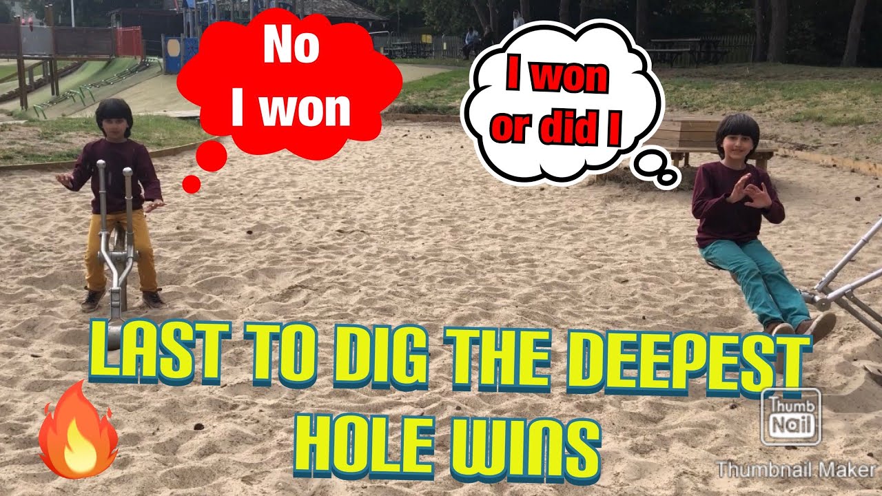 Last to dig the deepest hole wins Extremely funny YouTube