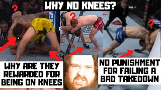 NO KNEES? Why Is There A Rule In The UFC To Defend COWARD GRAPPLERS! Mokaev? Evloev? Tsarukyan?