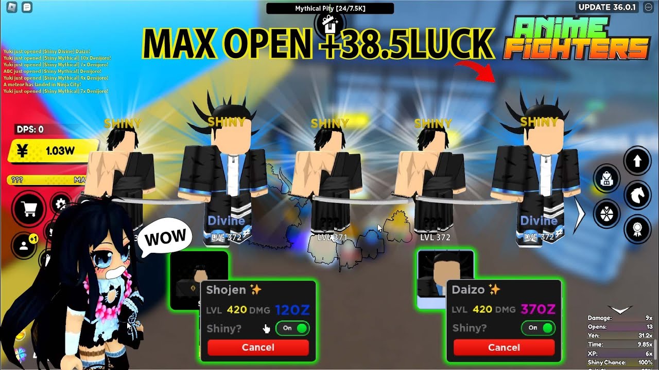 Max Open + Shiny Potion New Map!!! New Secrets!! New Codes And