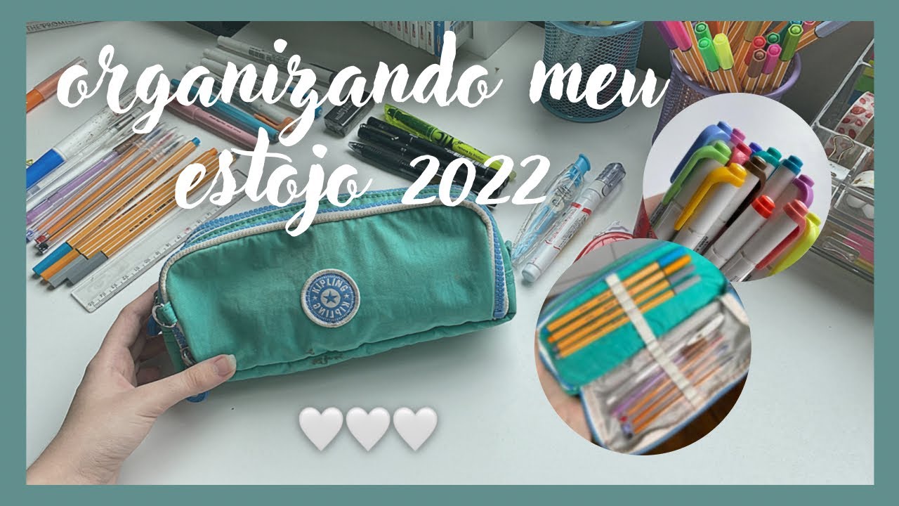 organizando meu estojo 2022✏️ | volta as aulas 😶