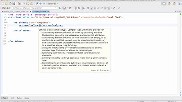 Demo: Building a W3C XML Schema for Data Interchange