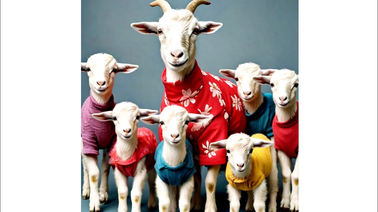 Seven Adorable Little Goats 🐐 | Moral Story for Kids