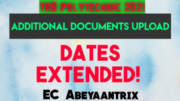 Date extended - Documents Upload - All issues will be resolved soon - TRB Polytechnic