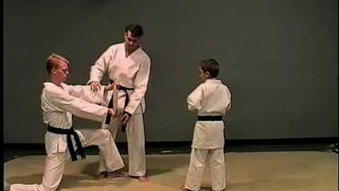 Board Breaking: 180 Jump Reverse Side Kick with Jr. Black Belt