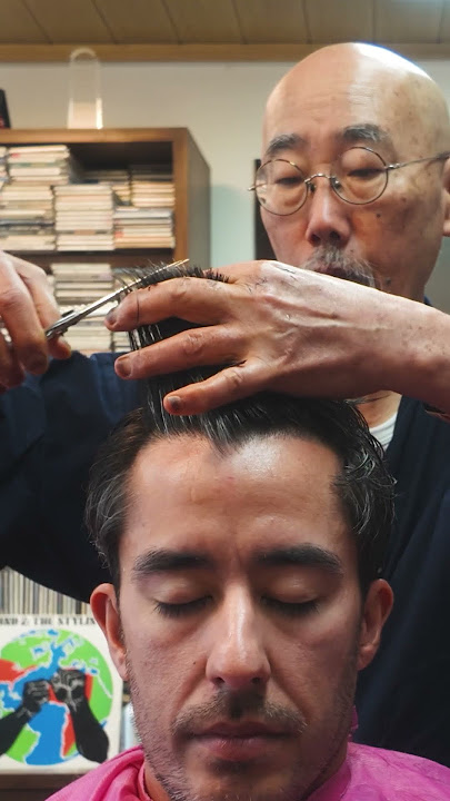 ✂️ ASMR Haircut in 105-Year-Old Japanese Barbershop 💤 #asmr