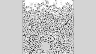 Size Segregation simulated
