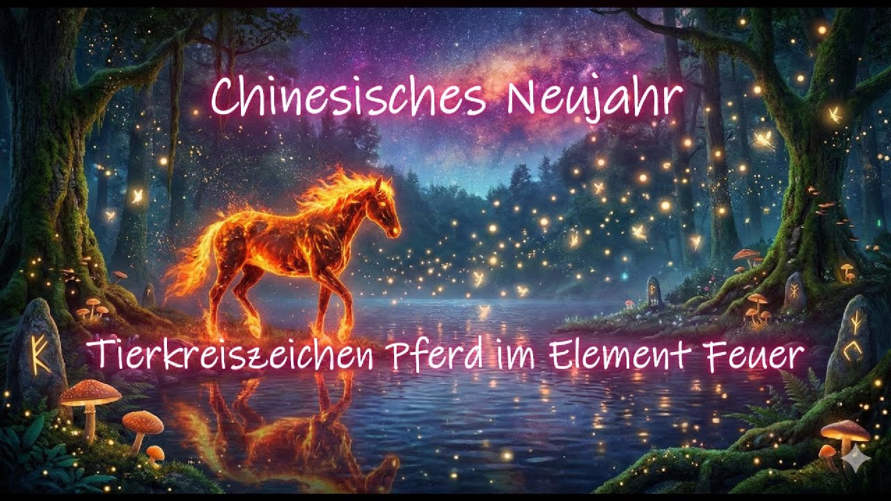 Chinesisches Neujahr, Tierkreiszeichen Pferd im Element Feuer #diegedichtefee #astrology #tierkreis