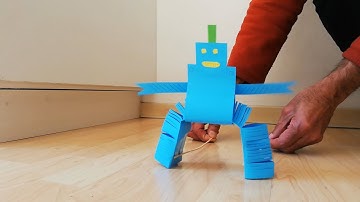 Make a walking paper robot | Robotics for kids | STEM education