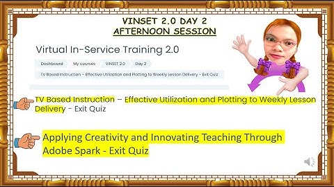 VINSET 2.0 DAY 2 AFTERNOON SESSION | EXIT QUIZ | COMPLETE ANSWER