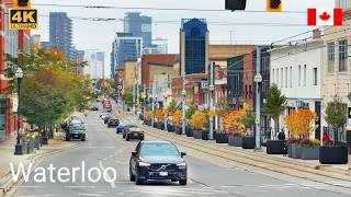 WATERLOO Downtown Driving Tour 4K Ontario Canada Travel vlog
