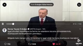 “Böyle bitmez bu oyun” - Ərdoğandan Türkiyə parlamentində duyğu dolu QARABAĞ açıqlaması