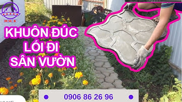 HƯỚNG DẪN DÙNG KHUÔN LỐI ĐI SÂN VƯỜN | Minh Quân MQB