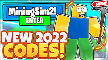 (2022) *NEW* ALL WORKING CODES In Mining Simulator 2! ROBLOX MINING SIMULATOR 2 CODES!