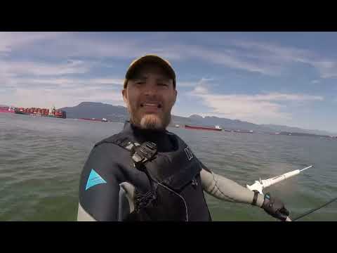 Kitesurfing Log 2022-06-27 LW Foil Session 4th Day in a Row at Spanish Banks