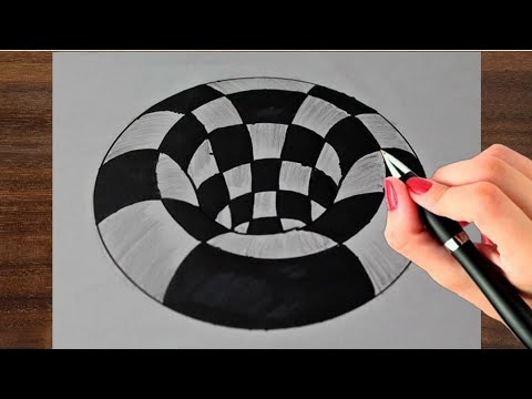 how-to-draw-3d-hole-!-very-easy-anamorphic-illusion-!-optical-illusion-drawing