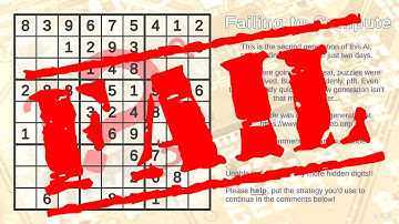 Sudoku solving AI fails on simple puzzle