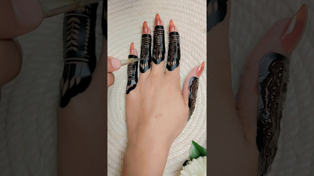 Beautiful sticker mehndi design #shorts