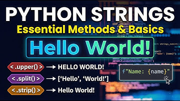 Python Strings: Guide to Basics & Essential Methods#Python #PythonStrings #Programming #Coding