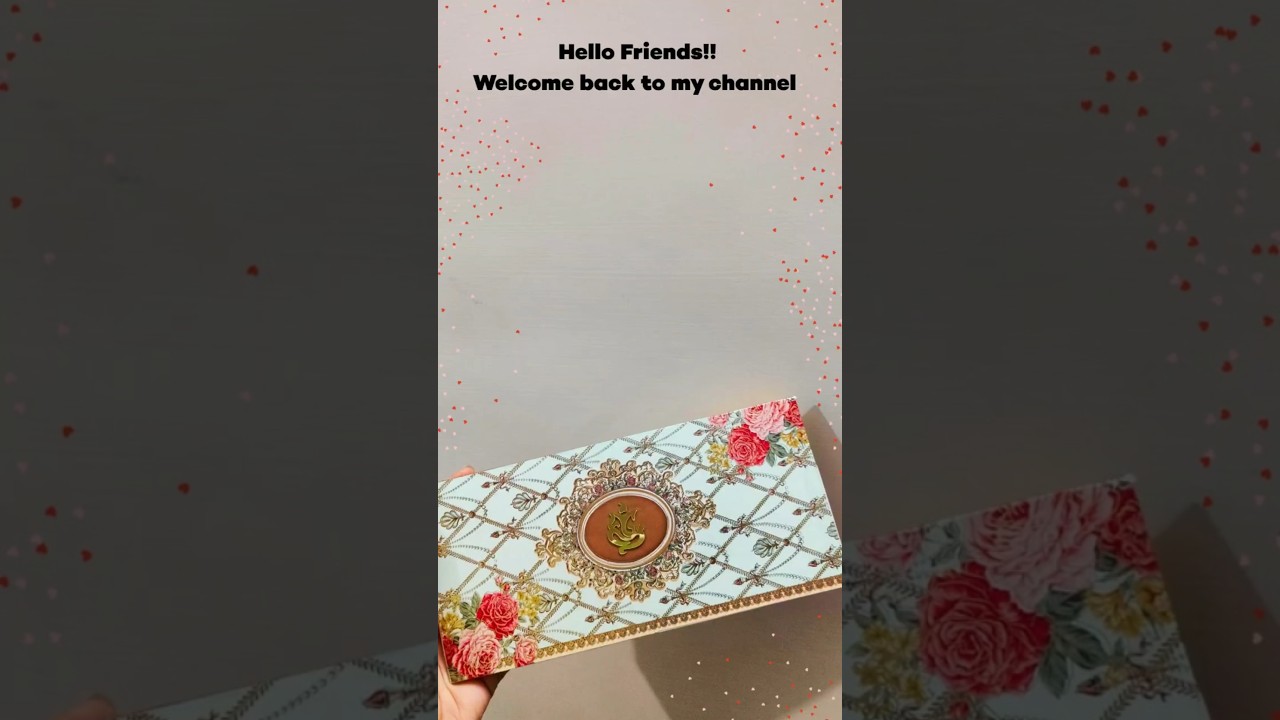 Wedding Invitation card reuse || easy craft || envelope card || 