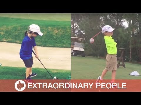 Six Year Old With One Arm is Incredible Golfer - A six year old golfer is taking the sport by storm despite only have ONE ARM.