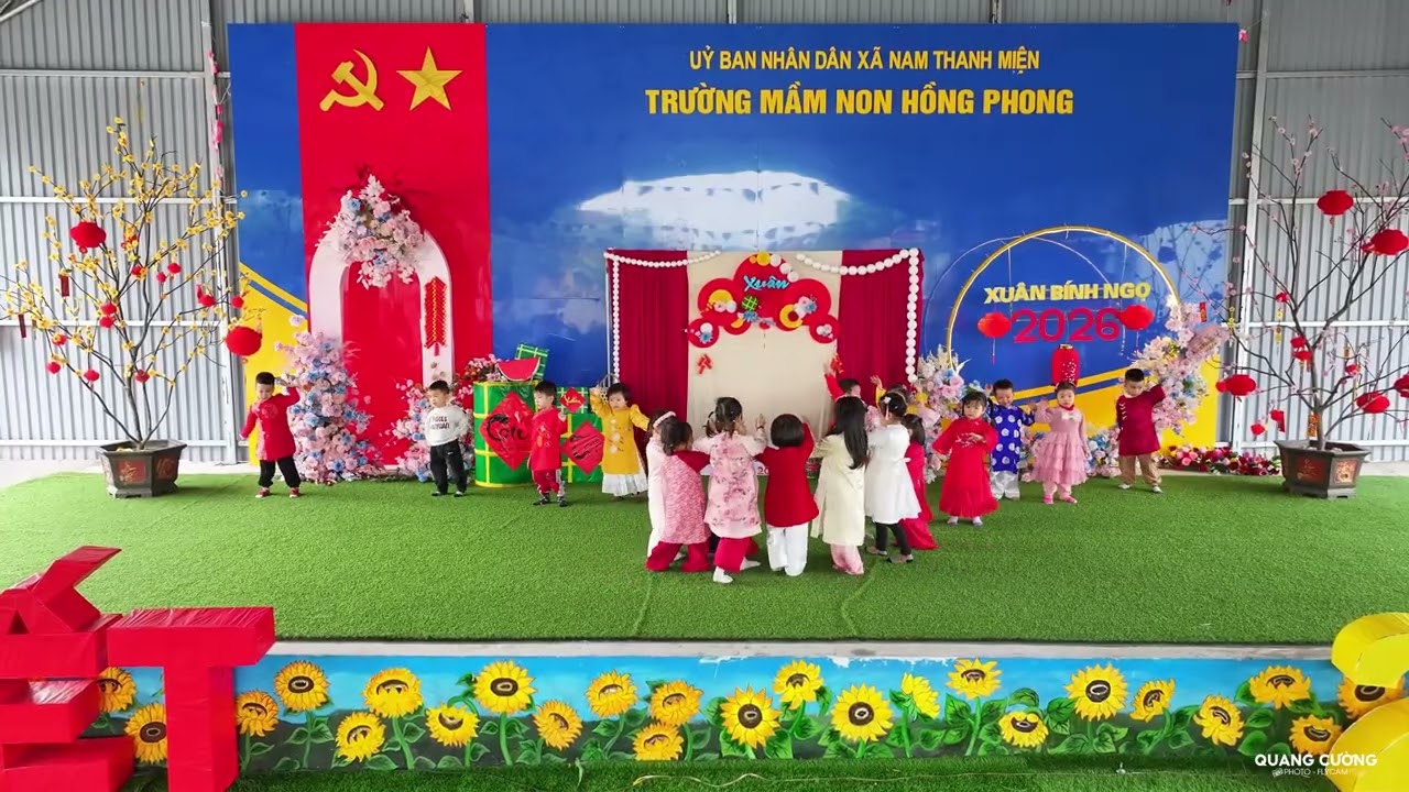 Văn nghệ tết 2026 lớp 3tuổi B trường mầm non Hồng Phong
