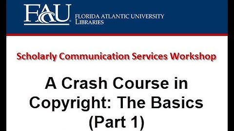 A Crash Course in Copyright (Part 1 With Quiz): The Basics