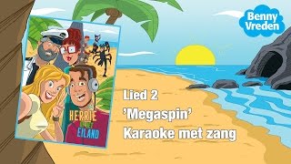 Vignette de la vidéo "Lied 2 (karaoke zang) Megaspin - van de musical Herrie op het eiland"