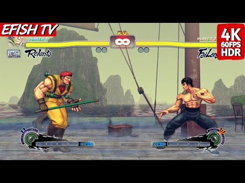 Rolento vs Fei Long (Hardest AI) - Ultra Street Fighter IV | 4K 60FPS